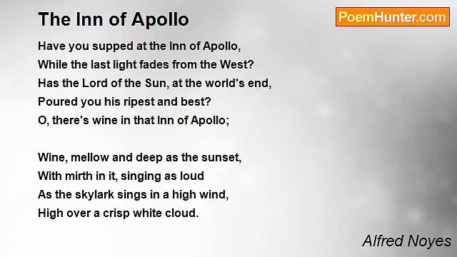 Alfred Noyes - The Inn of Apollo