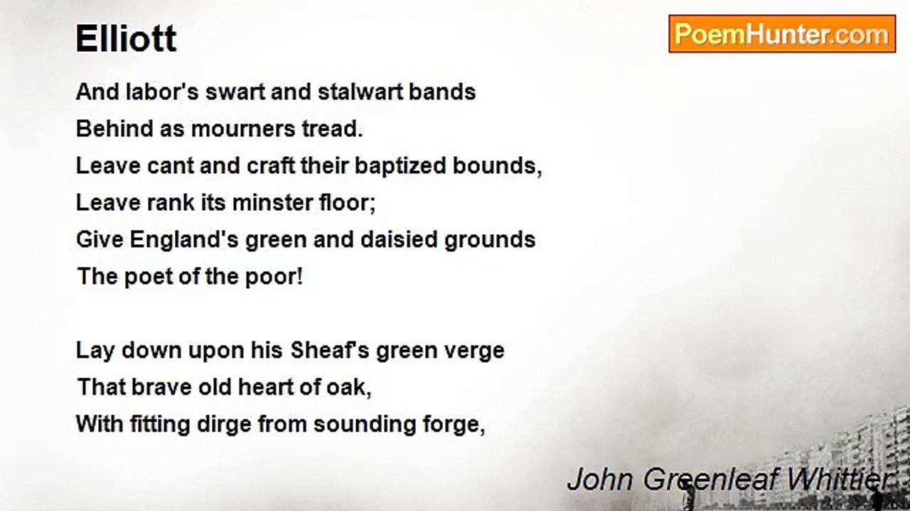 John Greenleaf Whittier - Elliott