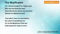 John Greenleaf Whittier - The Mayflowers
