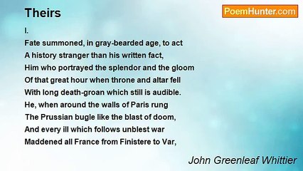 John Greenleaf Whittier - Theirs