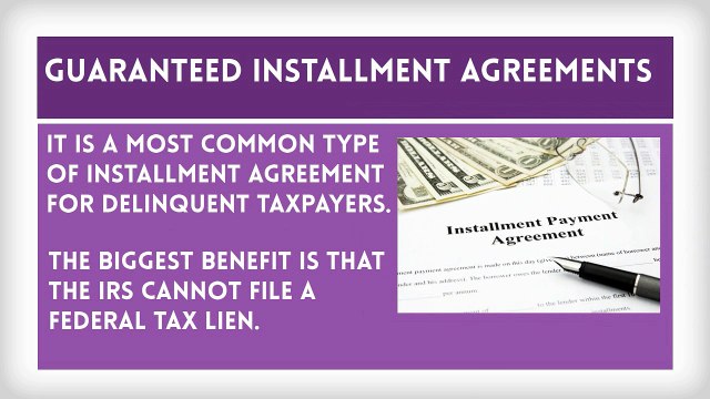Types of IRS Installment Payment Plan Options for Delinquent tax debt
