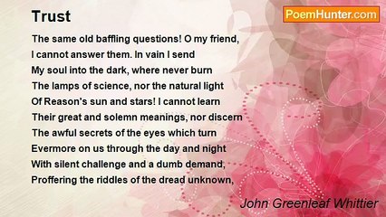 John Greenleaf Whittier - Trust