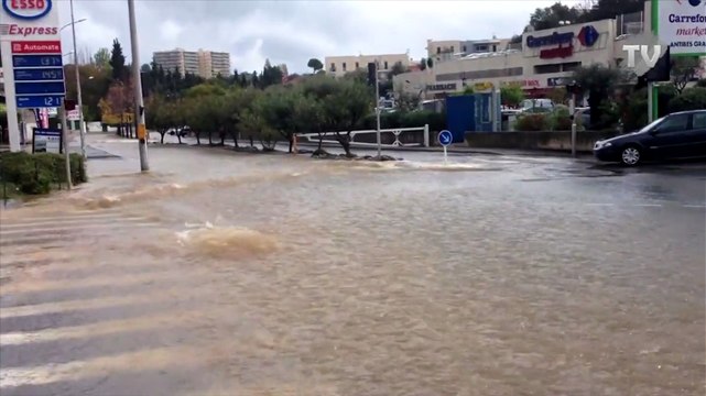 Intempéries à Antibes - 10 novembre 2014.