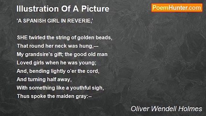 Oliver Wendell Holmes - Illustration Of A Picture