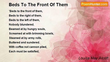 Louisa May Alcott - Beds To The Front Of Them