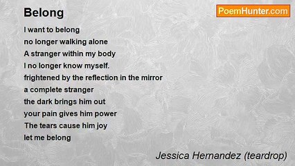 Jessica Hernandez (teardrop) - Belong