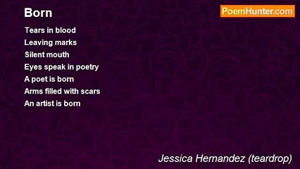 Jessica Hernandez (teardrop) - Born