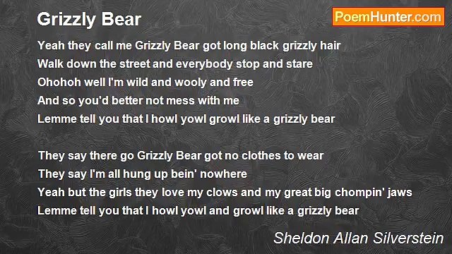 Sheldon Allan Silverstein - Grizzly Bear