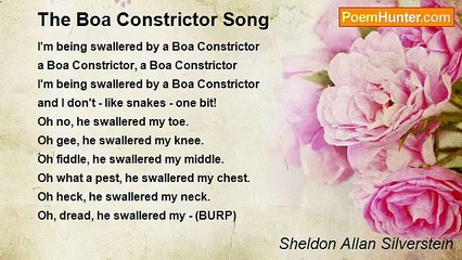Sheldon Allan Silverstein - The Boa Constrictor Song
