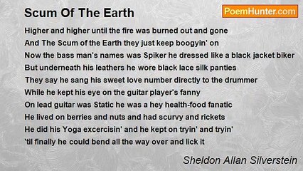 Sheldon Allan Silverstein - Scum Of The Earth