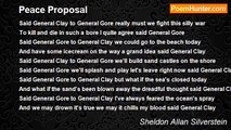 Sheldon Allan Silverstein - Peace Proposal