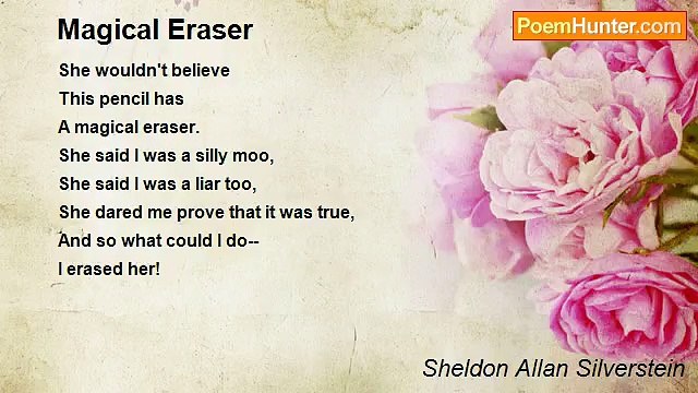 Sheldon Allan Silverstein - Magical Eraser