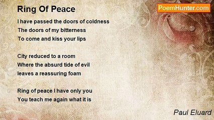 Paul Eluard - Ring Of Peace