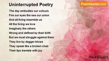 Paul Eluard - Uninterrupted Poetry