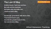 William Makepeace Thackeray - The Last Of May