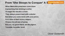 Oliver Goldsmith - From 'She Stoops to Conquer' A Song