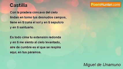 Miguel de Unamuno - Castilla