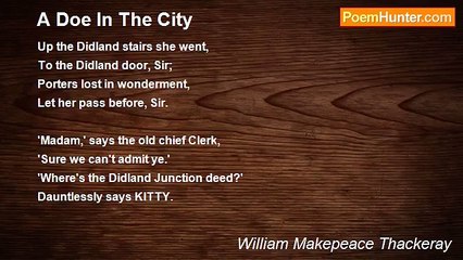 William Makepeace Thackeray - A Doe In The City