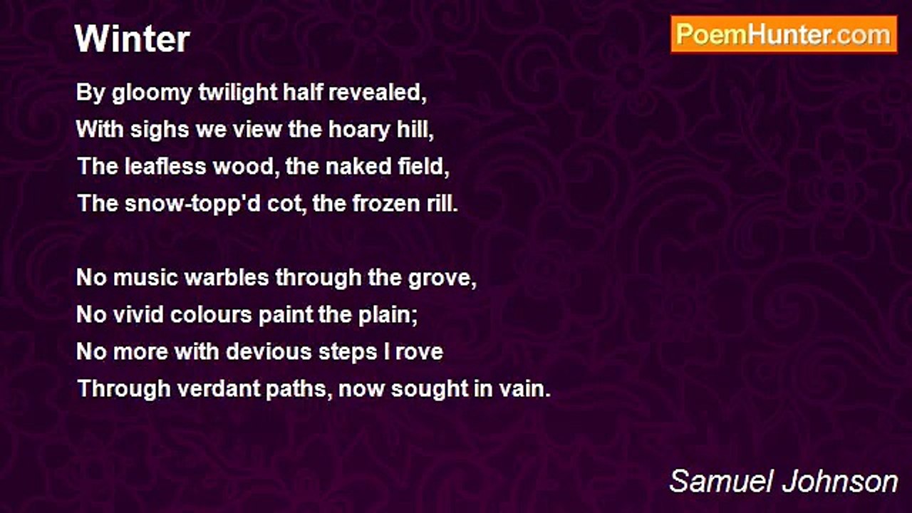 Samuel Johnson - Winter
