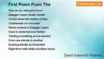 Daniil Ivanovich Kharms - First Poem From The