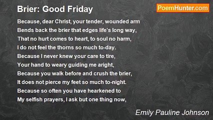 Emily Pauline Johnson - Brier: Good Friday