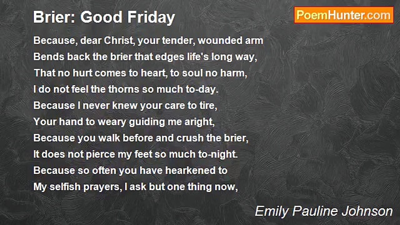 Emily Pauline Johnson - Brier: Good Friday