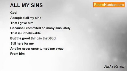 Aldo Kraas - ALL MY SINS