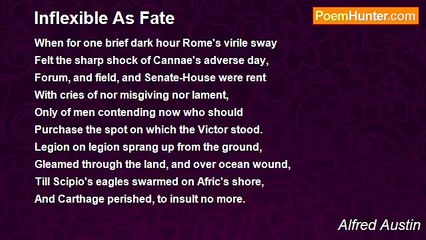 Alfred Austin - Inflexible As Fate