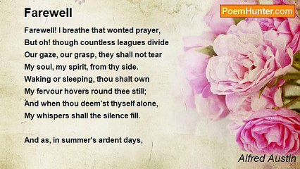 Alfred Austin - Farewell