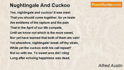 Alfred Austin - Nughtingale And Cuckoo