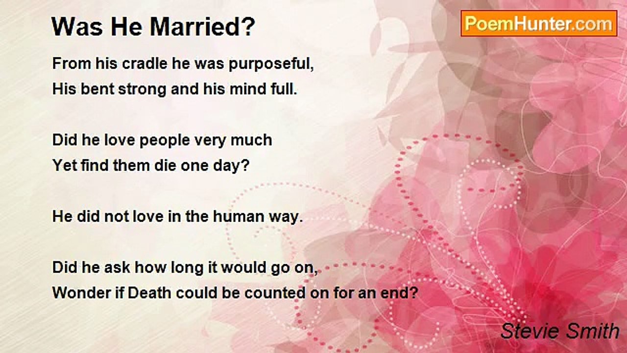 Stevie Smith - Was He Married?