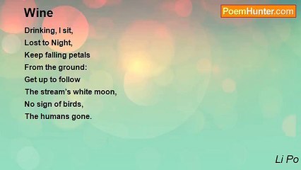 Li Po - Wine