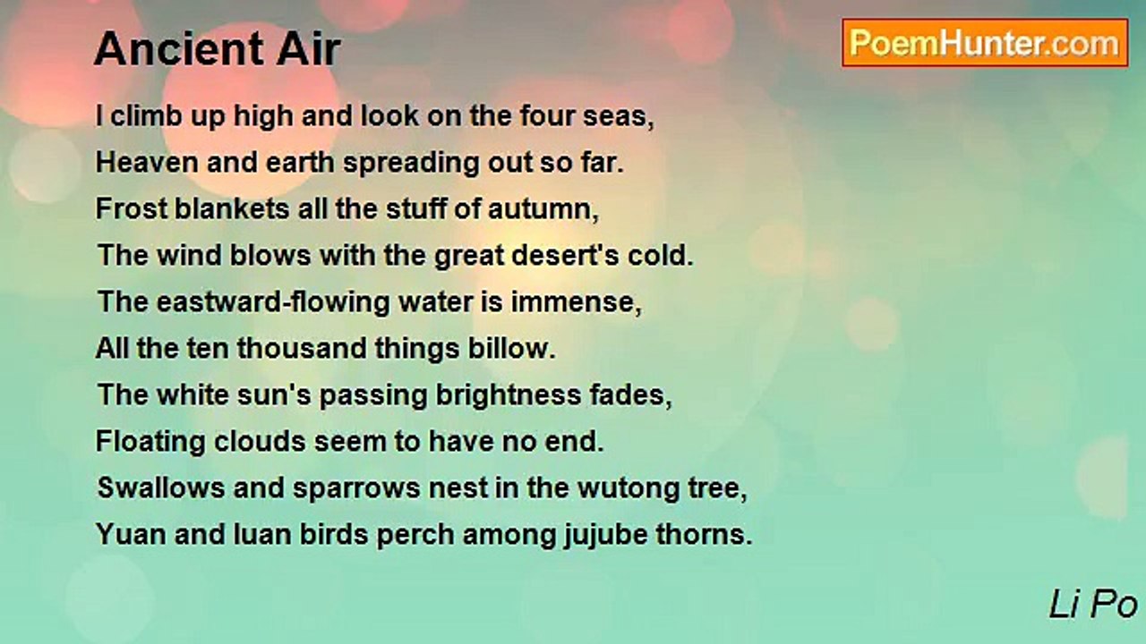 Li Po - Ancient Air