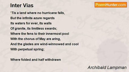Archibald Lampman - Inter Vias