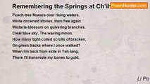 Li Po - Remembering the Springs at Ch’ih-chou