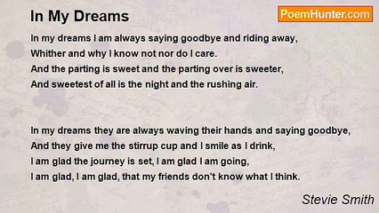 Stevie Smith - In My Dreams