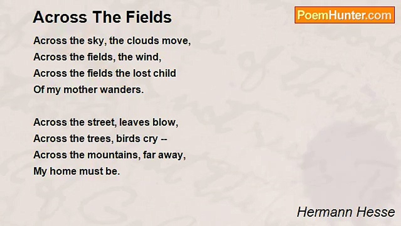 Hermann Hesse - Across The Fields