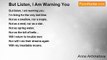 Anna Akhmatova - But Listen, I Am Warning You