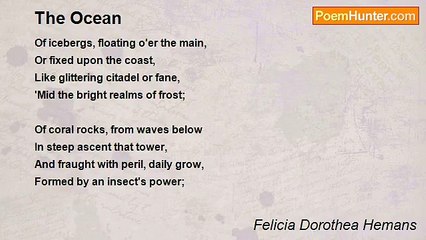 Felicia Dorothea Hemans - The Ocean