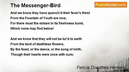 Felicia Dorothea Hemans - The Messenger-Bird