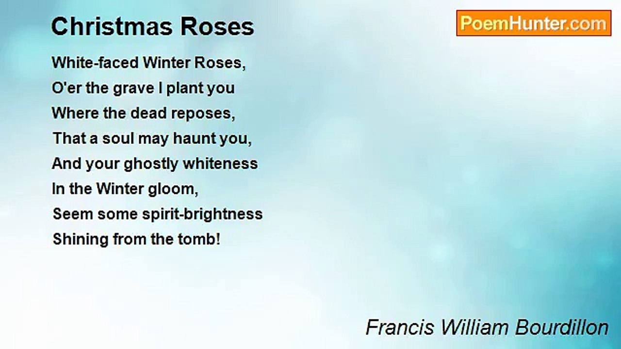 Francis William Bourdillon - Christmas Roses