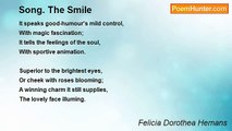 Felicia Dorothea Hemans - Song. The Smile