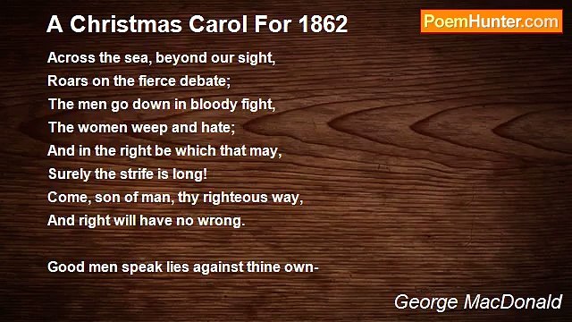 George MacDonald - A Christmas Carol For 1862