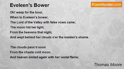 Thomas Moore - Eveleen's Bower