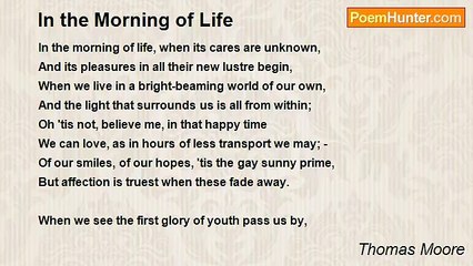 Thomas Moore - In the Morning of Life