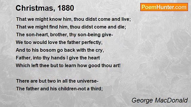 George MacDonald - Christmas, 1880