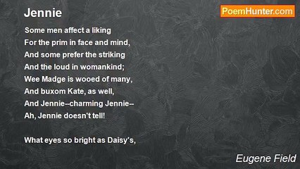 Eugene Field - Jennie