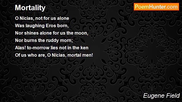 Eugene Field - Mortality