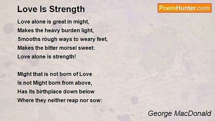George MacDonald - Love Is Strength