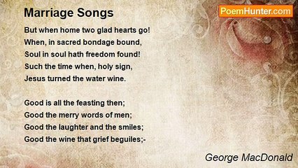George MacDonald - Marriage Songs